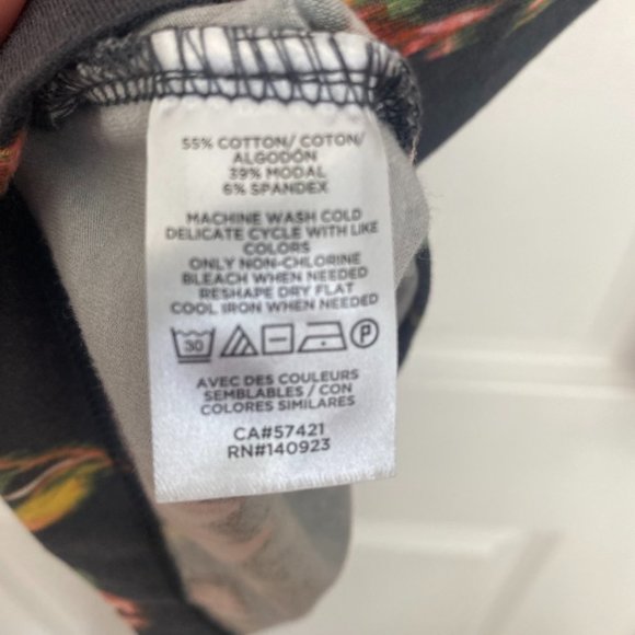 Loft Floral Turtleneck Top Grey Size M - Picture 8 of 8